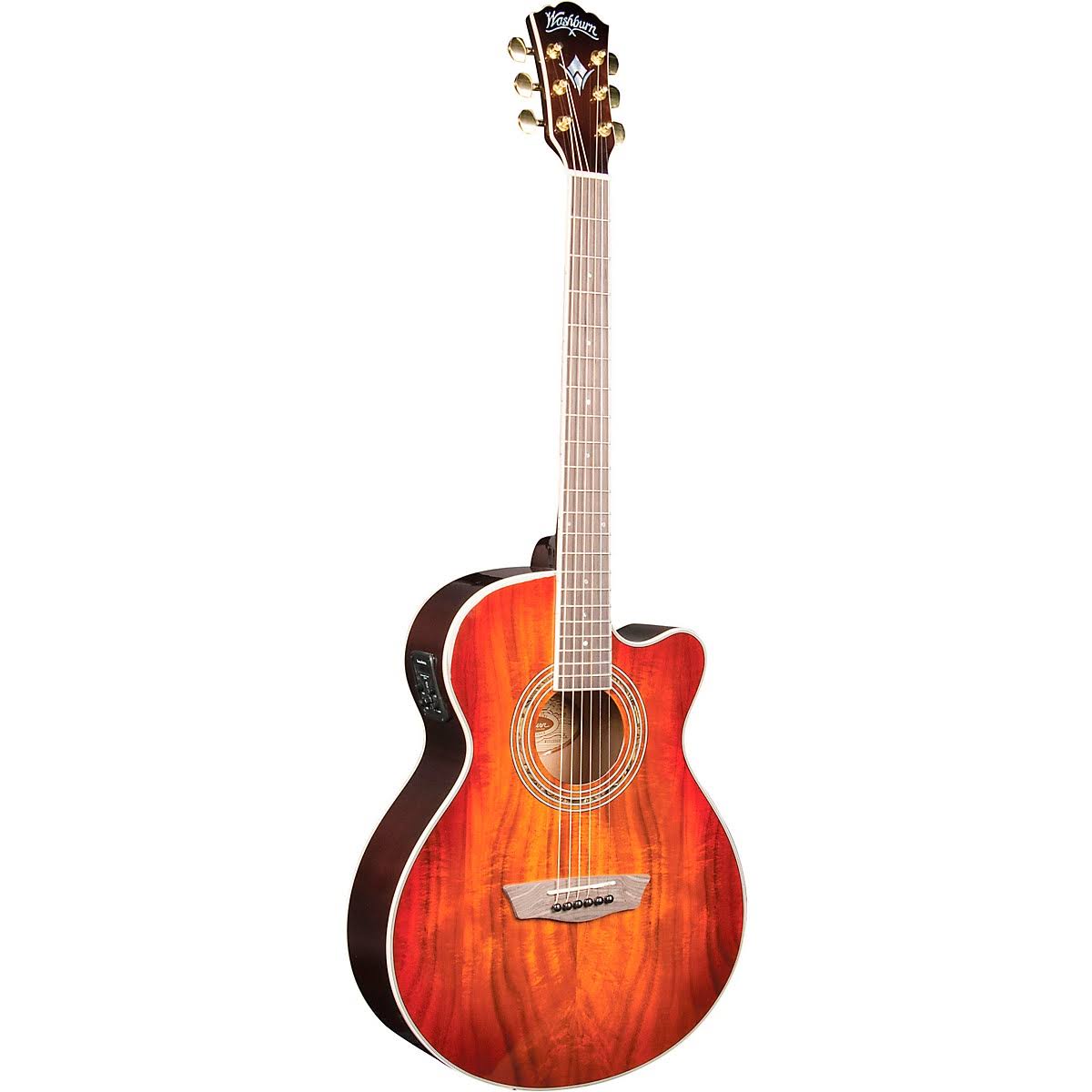 Washburn EA55G-A Festival Acoustic-Electric Guitar Koa Burst
