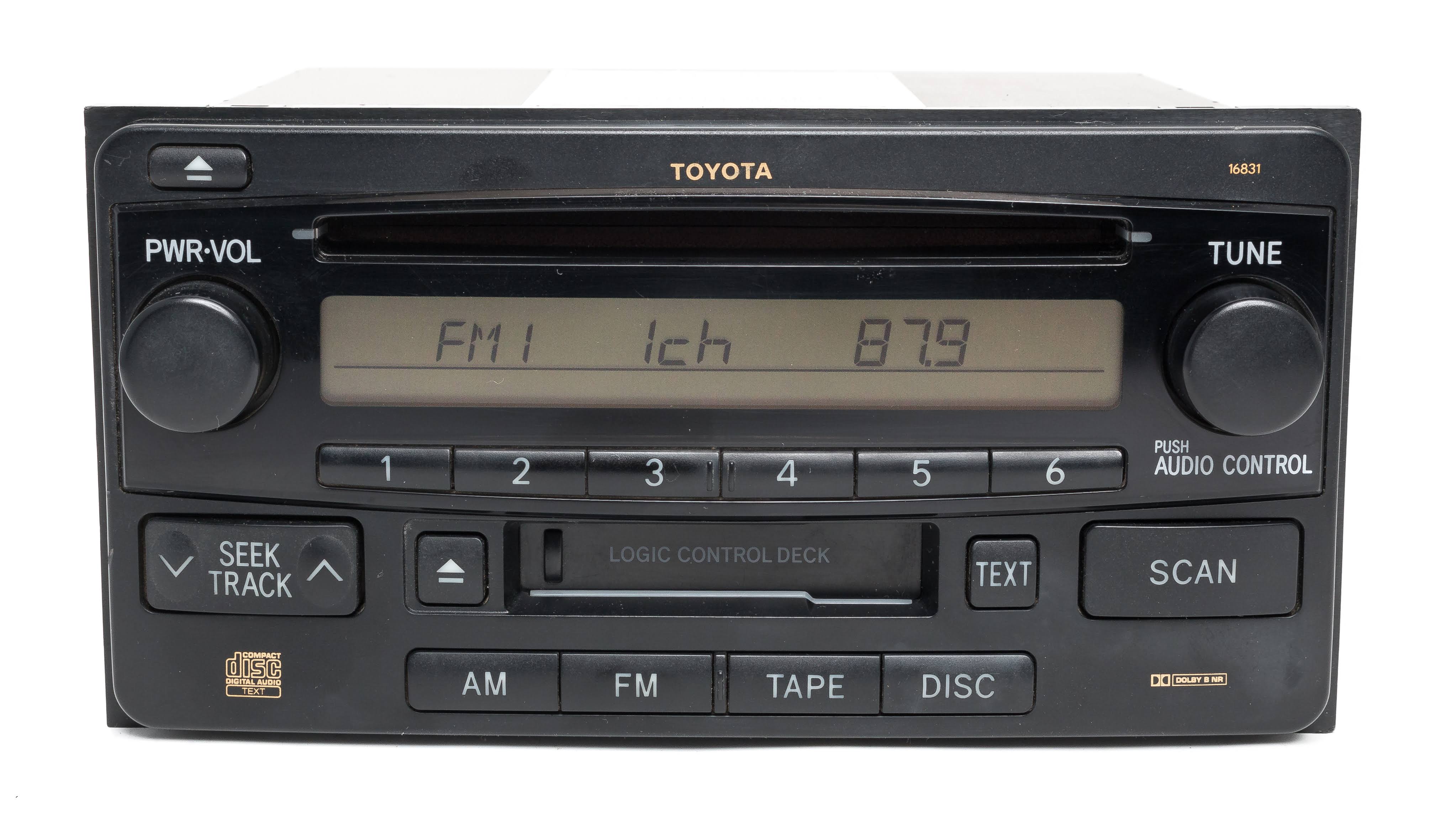 2003-05 Toyota 4Runner RAV4 OEM Am FM CD Cassette Radio 86120-35220 Face 16831