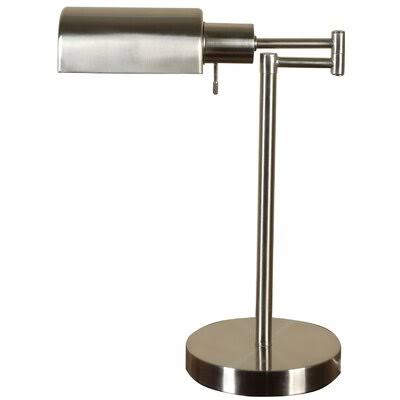 Avfesh 16'' Black Desk Lamp Latitude Run Finish: Gold