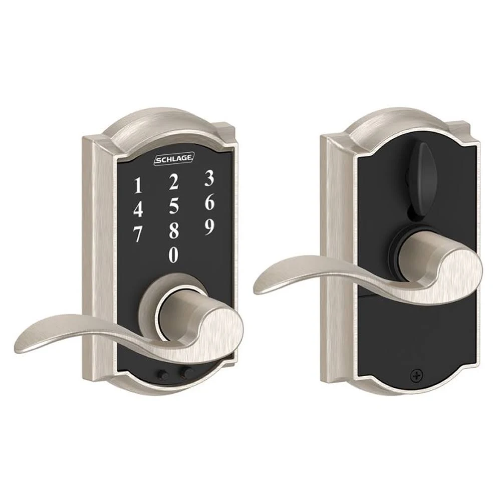 Schlage FE695CAM619ACC Camelot Accent Lever Keyless Touch Lever