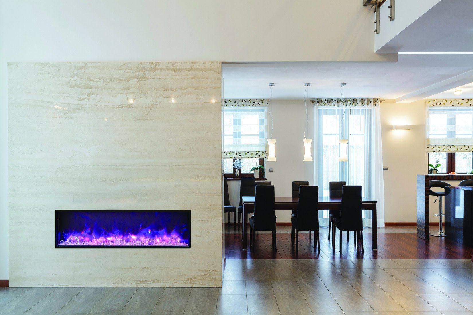 Amantii Stainless Steel Cover for 50x22 Slim or Deep Fireplace