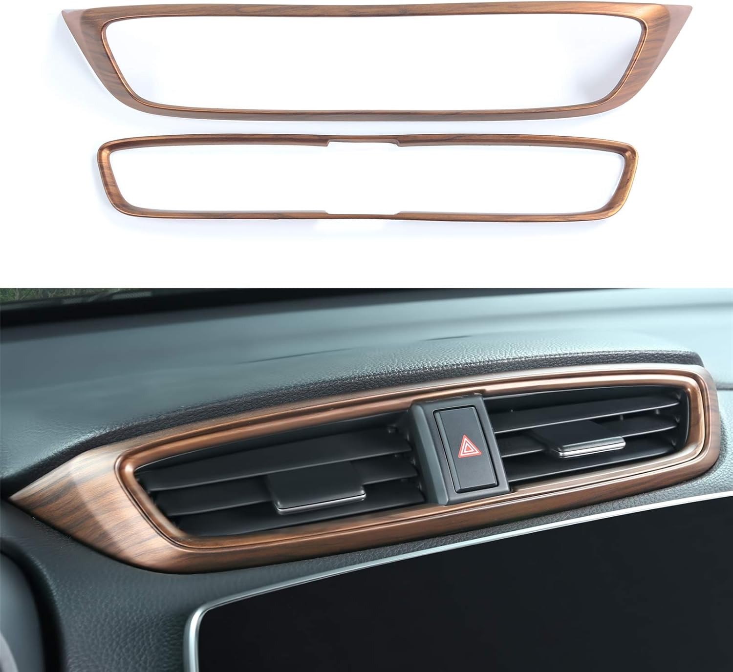 AntBooBoo for Honda CRV 2022 Side Air Vent Trims Wind Outlet Decoration Peach Wood Grain Dashboard Stickers for CR-V 2017 2018 2019 2020 2021&hellip;