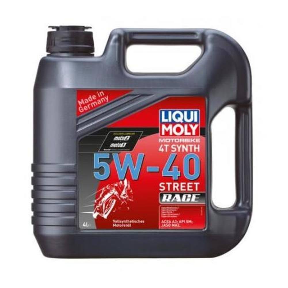 Liqui Moly 4T Synthetic Street Race Motor Oil 5W-40 20076 4 Liter