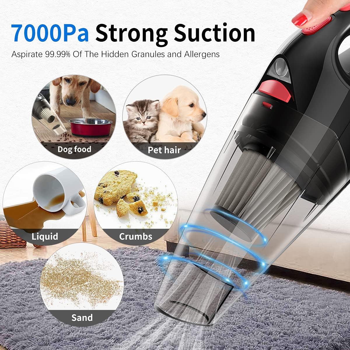 Dustbuster Handheld Vacuum Cordless, Portable Hand Vacuum with Strong Suction for Pet Hair, Home and Car Cleaning
