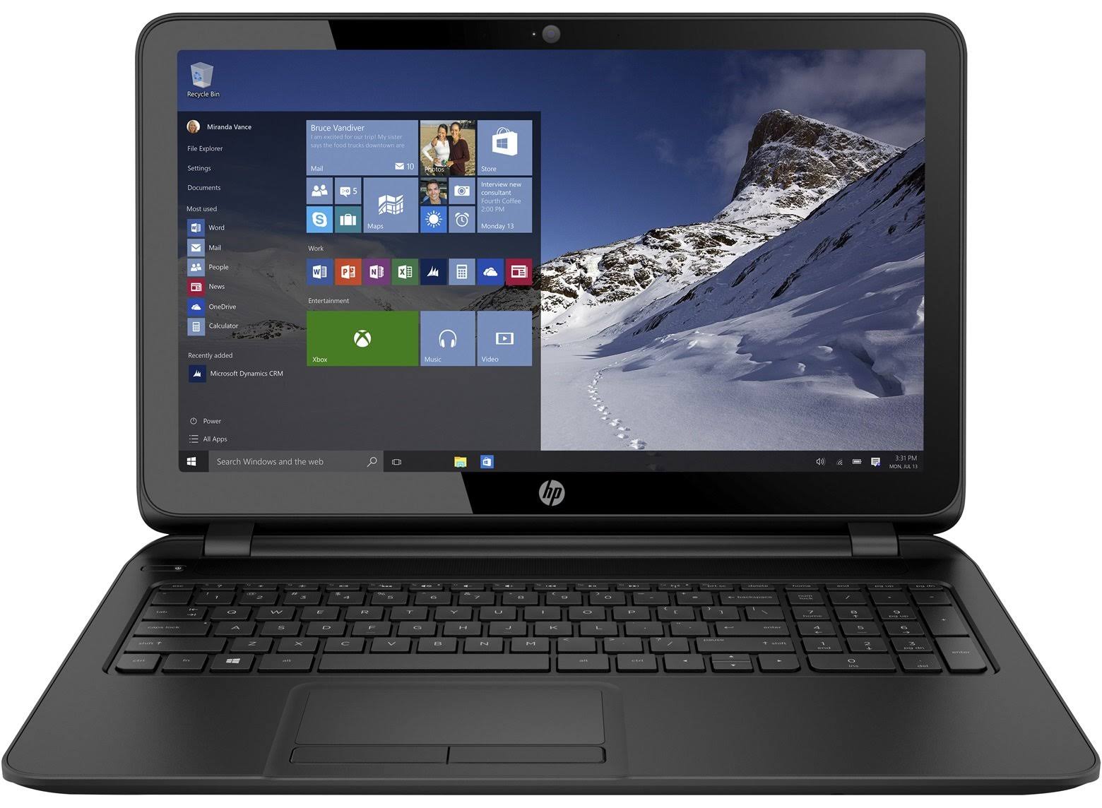 HP 15-f305dx 15.6&Prime; Notebook - A6 -5200 2 GHz - 4 GB RAM - 500 GB HDD - Black