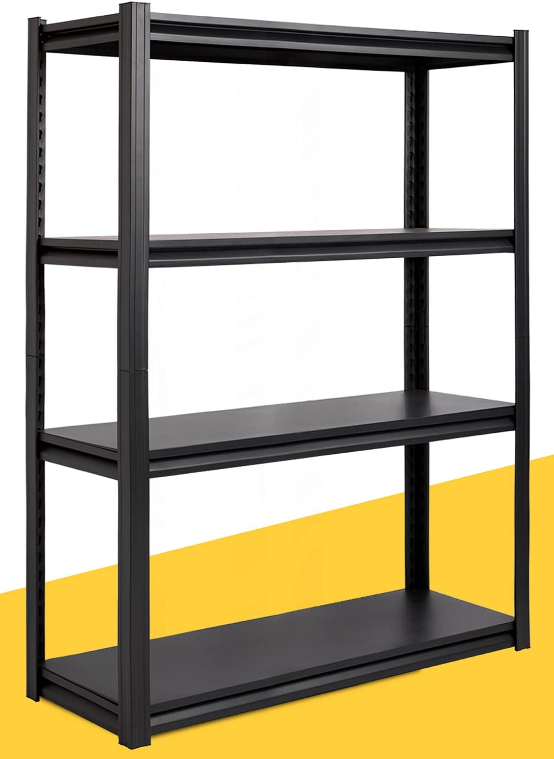 Raybee Garage Shelves Heavy Duty Metal Utility Racks with 4 Adjustable Steel Shelving Unit for Storage, 1600 LBS Capacity Storage Rack for Office Kitchen, 39.3