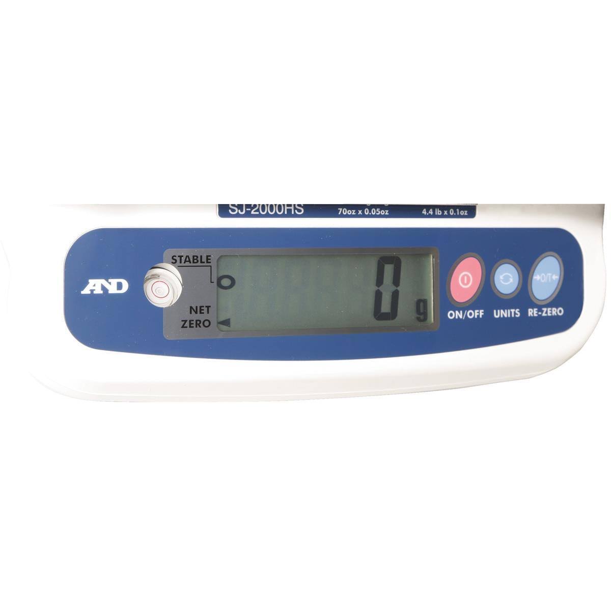 Au0026D Weighing 2000g/4.4 lb. Digital LCD Compact Bench Scale SJ-2000HS