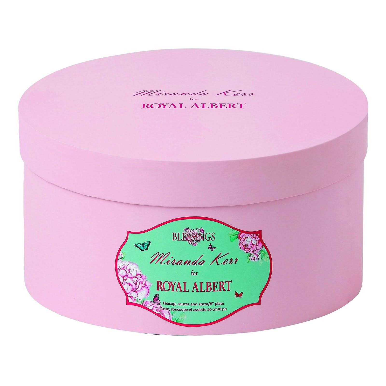 Royal Albert 40001837 Blessings 3-Piece Teacup, Saucer and Plate Set Designed by Miranda Kerr