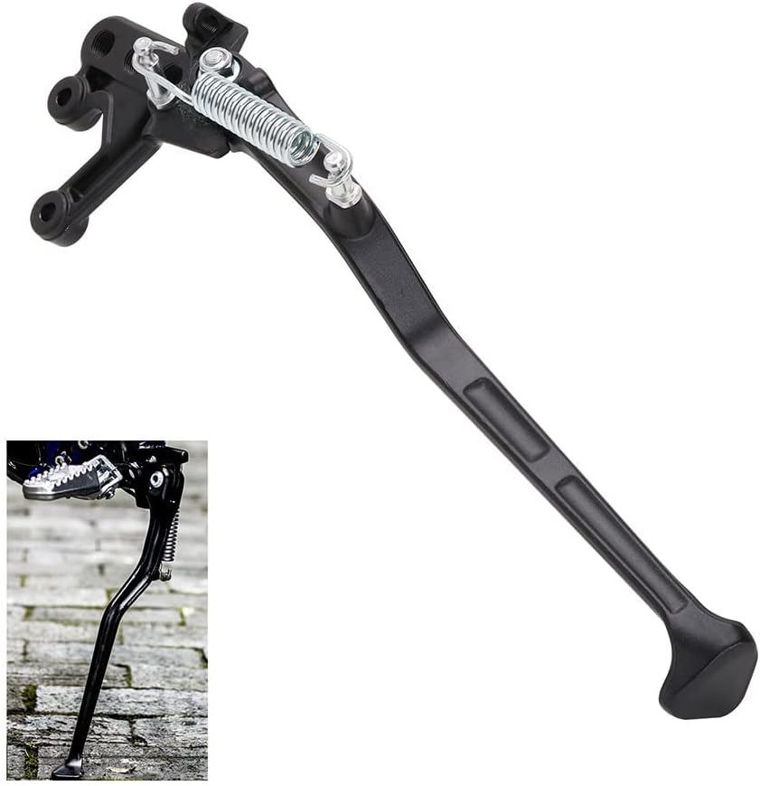 Dirt Bike Kickstand Forged Iron Stable Bike Side Stand Compatible With Sur Ron Light Bee X and S Electric Motorcycle Pit Bike Black