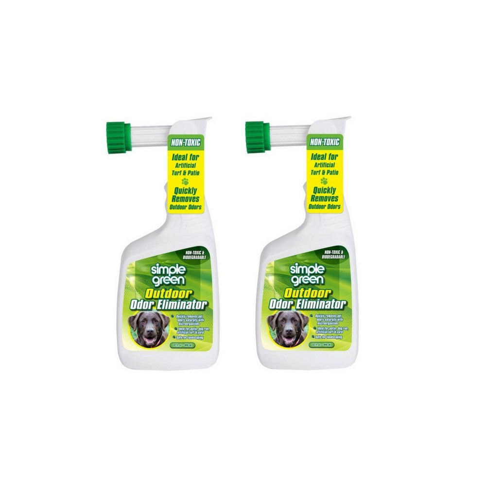 Simple Green Outdoor Odor Eliminator Hose End Sprayer for Pets, 32-Ounce (2-Pack)