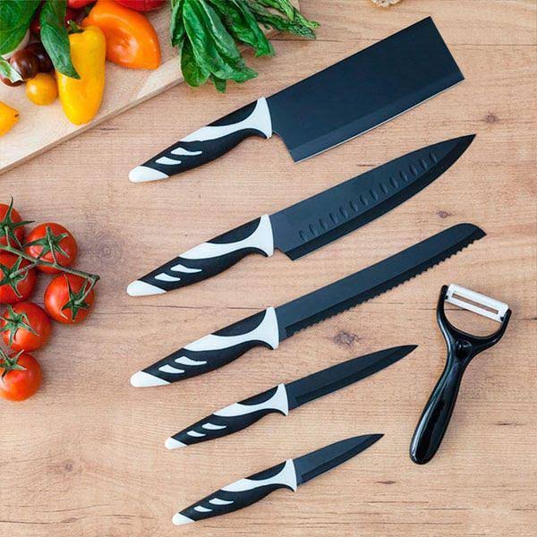 Cecotec Top Chef Black C01024 Knives (6 Pieces)