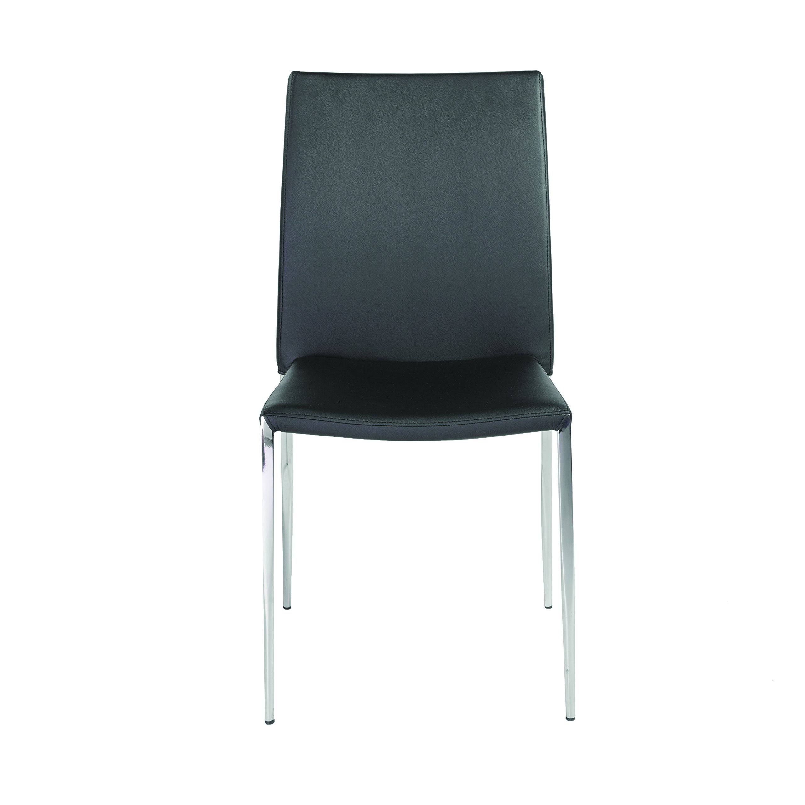 Euro Style Diana Side Chair | Black | Set of 4