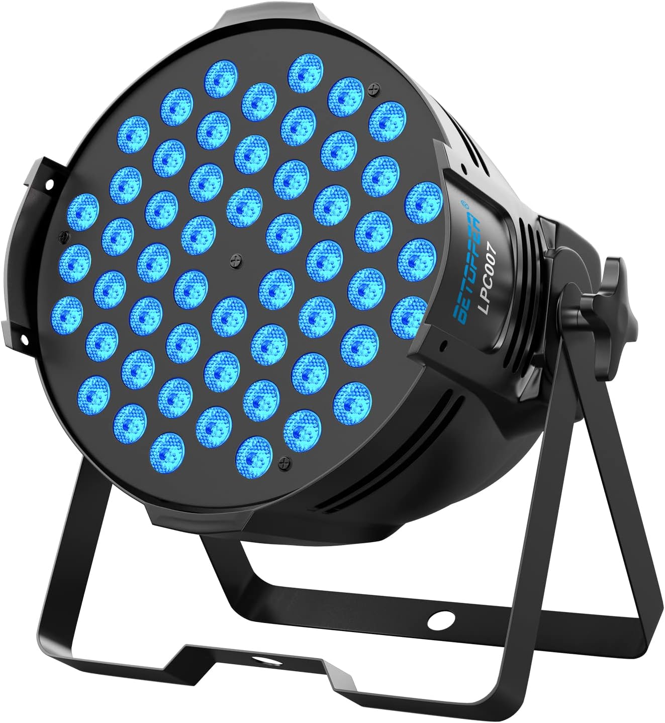 BETOPPER DJ Lights, 54 x 3W LED Par Lights RGB, Sound Activated/DMX Stage Lights, DJ Par Lights for Wedding, Party, Stage Lighting Pack of 2