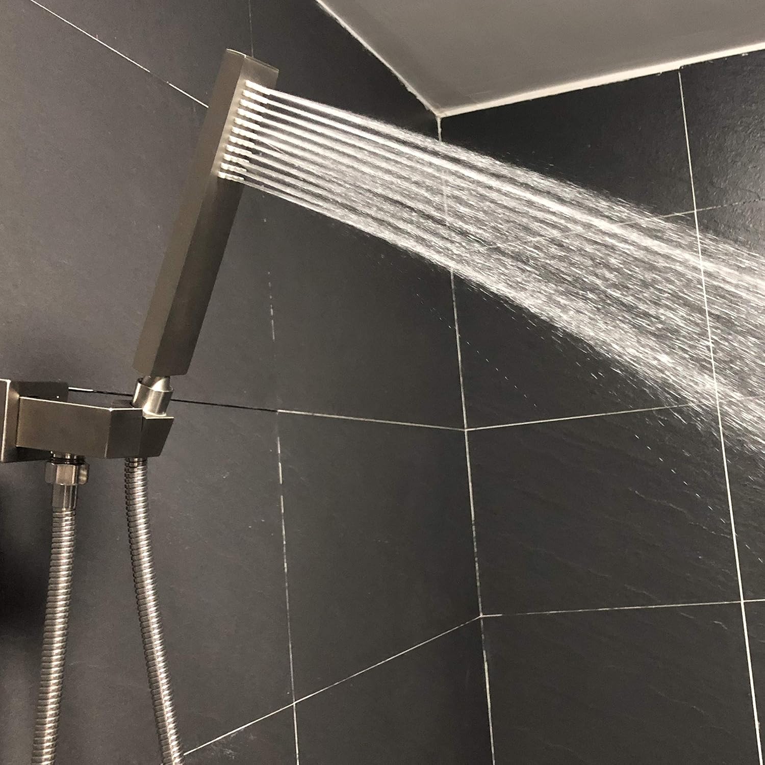 Enga Brass Handheld Shower Head Set Oil Rubbed Bronze with High Pressure Single Function Hand Showerhead, Adjustable Shower Wand Holder Wall Connector and 60 inches Flexible Hand Shower Hose Pack of 2