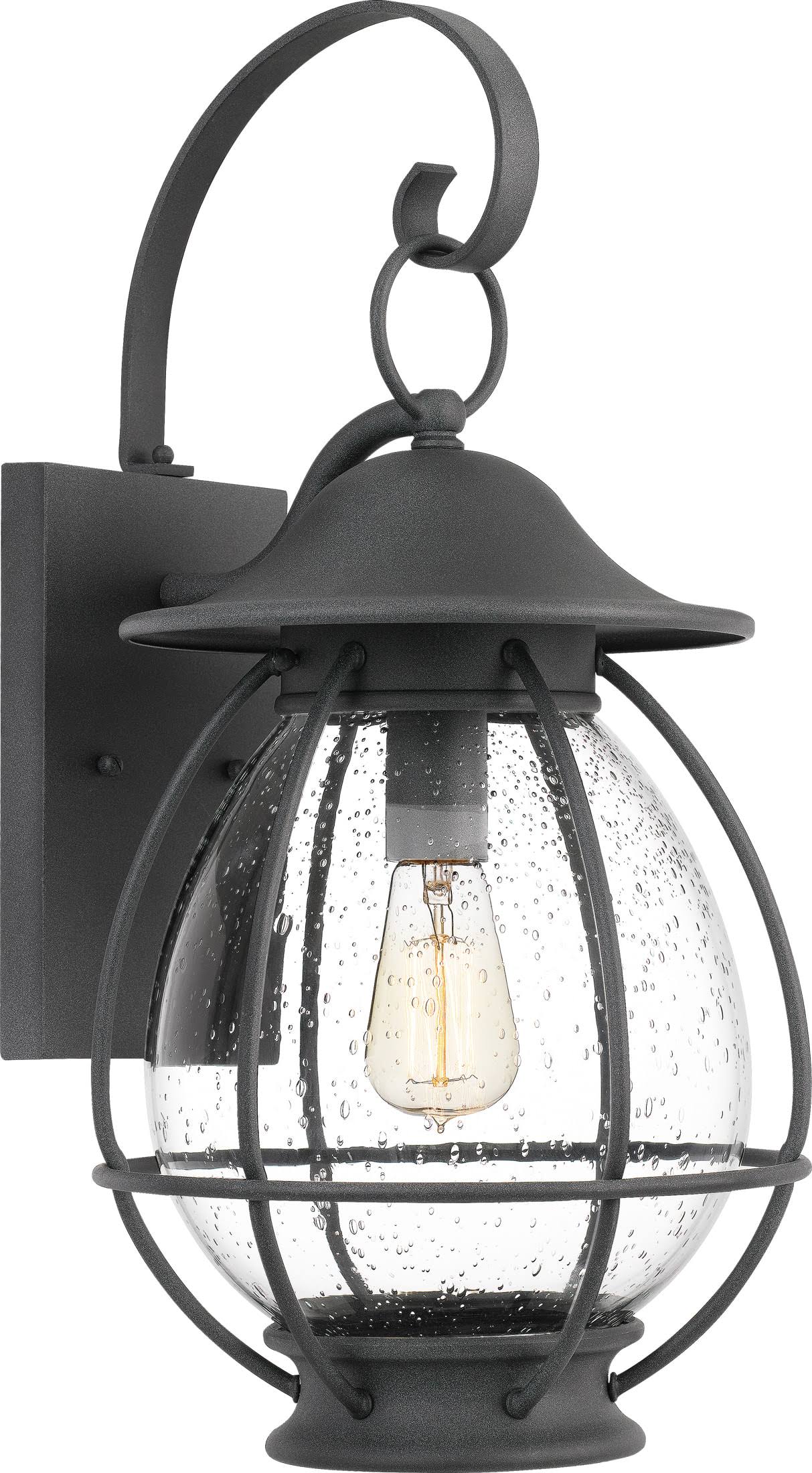 Quoizel - BST8411MB - One Light Outdoor Wall Lantern - Boston - Mottled Black