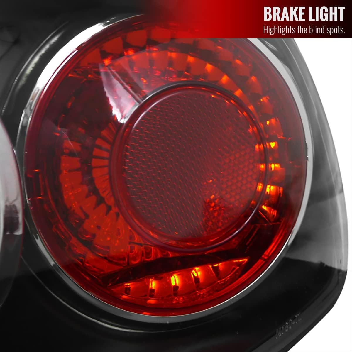 Carpartsinnovate For 89-94 240SX S13 Hatchback Smoke Tail Brake Lights+Tinted Center Trunk