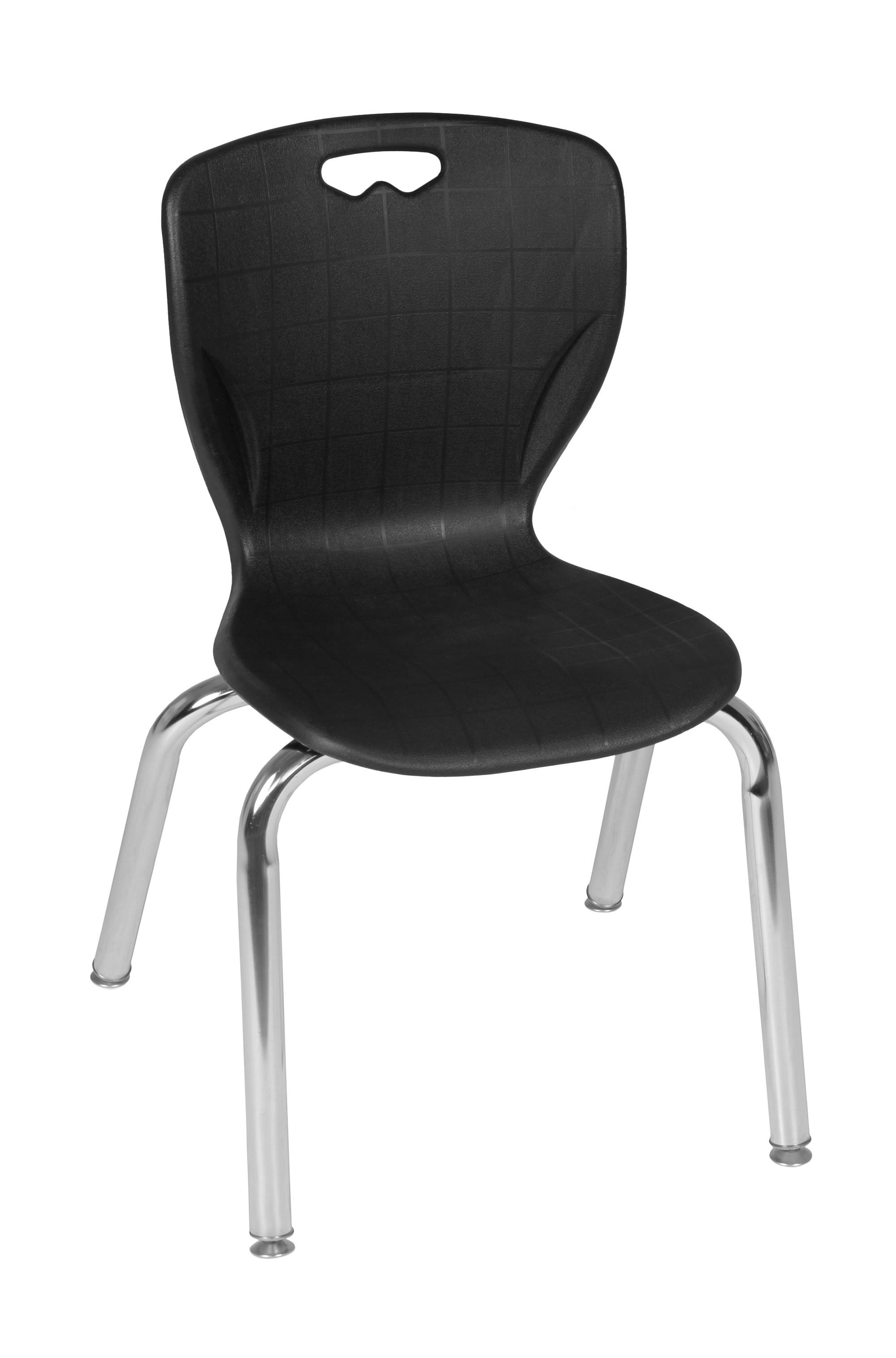 Regency 4520BK8PK Andy 15 in. Stack Chair Black - Pack of 8