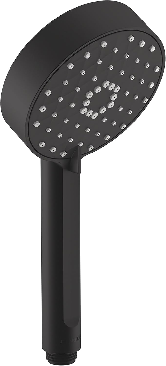 KOHLER 72415-BL Awaken Showerhead, Matte Black Pack of 2