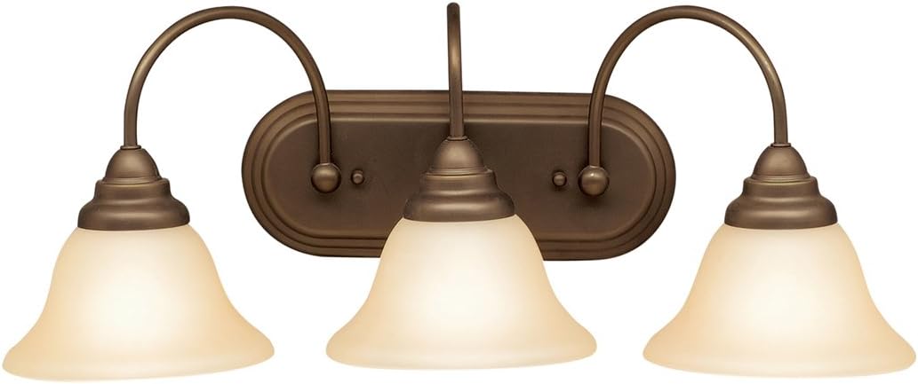 Kichler 5993OZ Telford Bath 3-Light, Olde Bronze Pack of 2