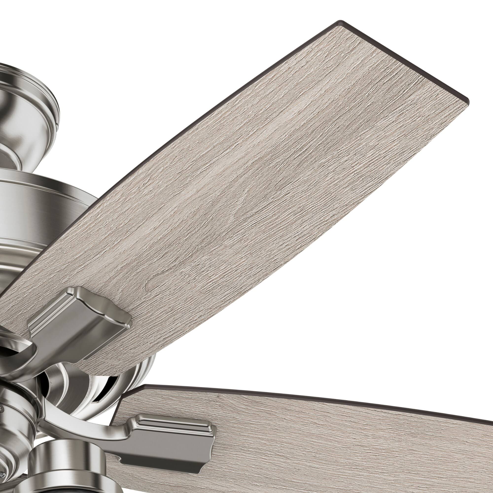 Hunter 44x22 Bennett Ceiling Fan with LED Light and Handheld Remote - Matte Black 50416