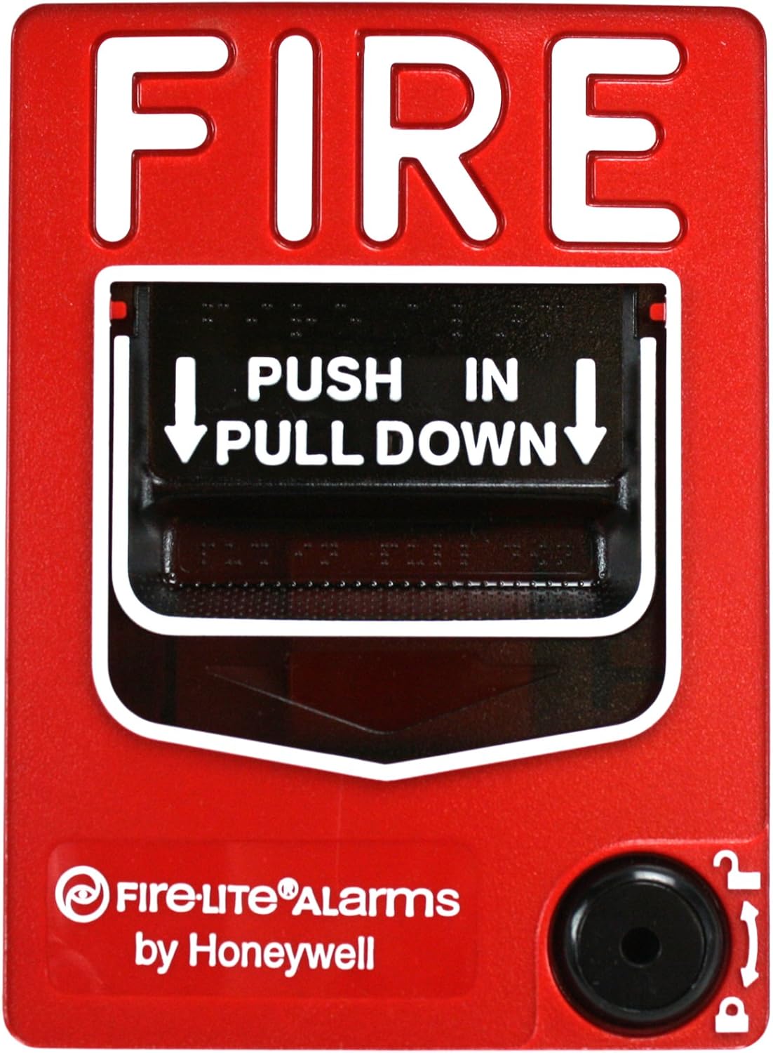 Fire Lite Alarms BG-12 Fire Alarm Dual Action Manual Pull Station, Red Pack of 2