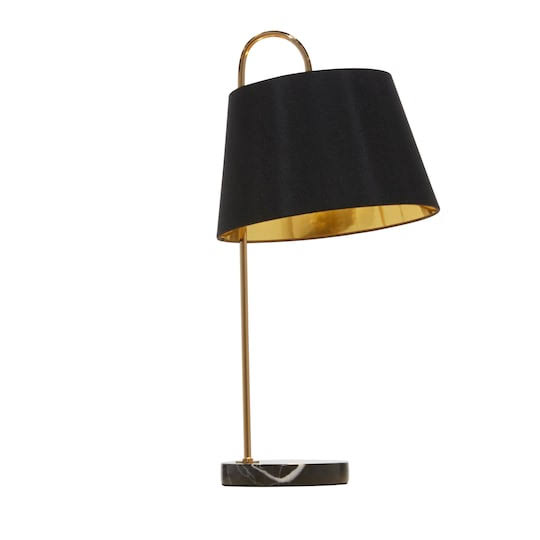 22x22 Black Metal Glam Table Lamp by Ivory and Iris | Michaels