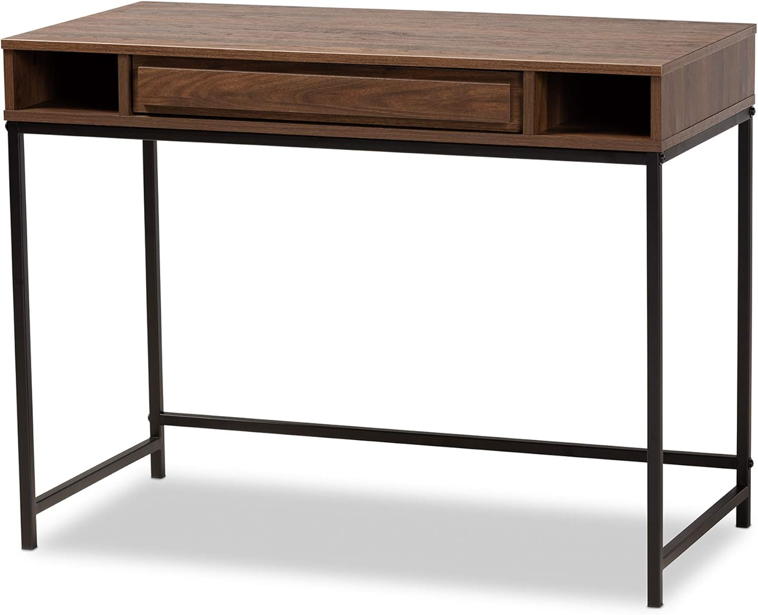 Baxton Studio Desks, Walnut/Black