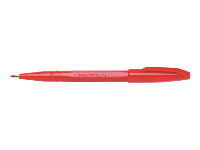 Pentel S520-B Sign Pen - Red, Pack of 12