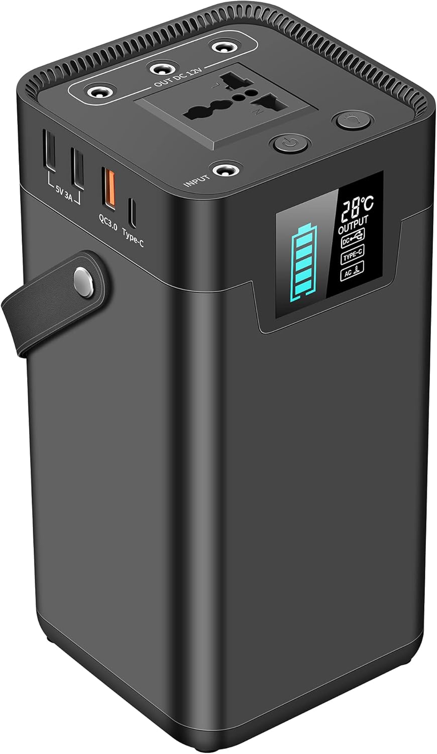 Portable Power Station 250W KOYOT Solar Generator 62400mAh (Solar Panel Not Included）Portable Battery With 110V AC Outlet/3 DC Ports/4 USB Ports For CPAP Outdoor Advanture Load Trip Camping Emergency