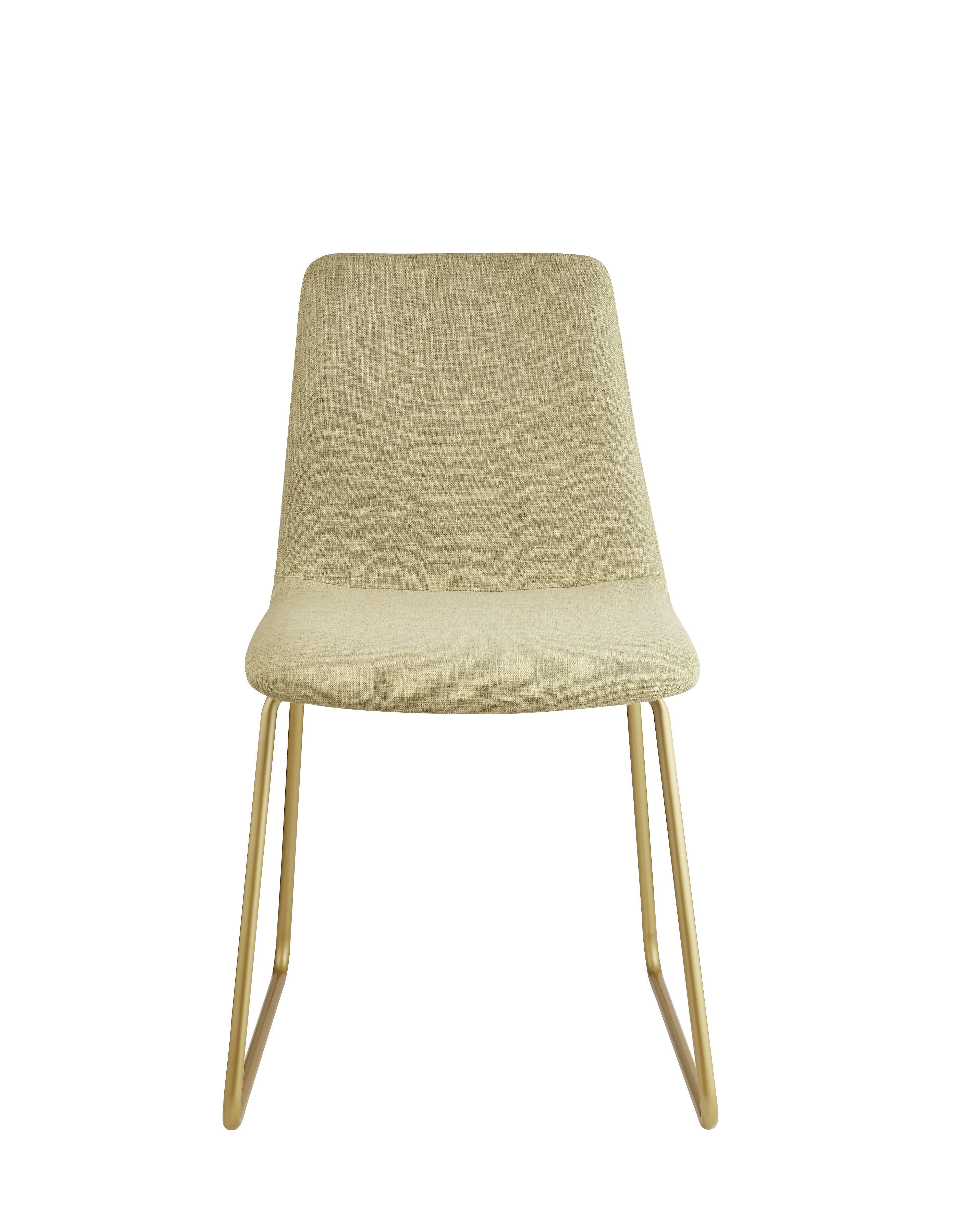 Acme Mimosa Accent Chair Light Green Fabric u0026 Gold