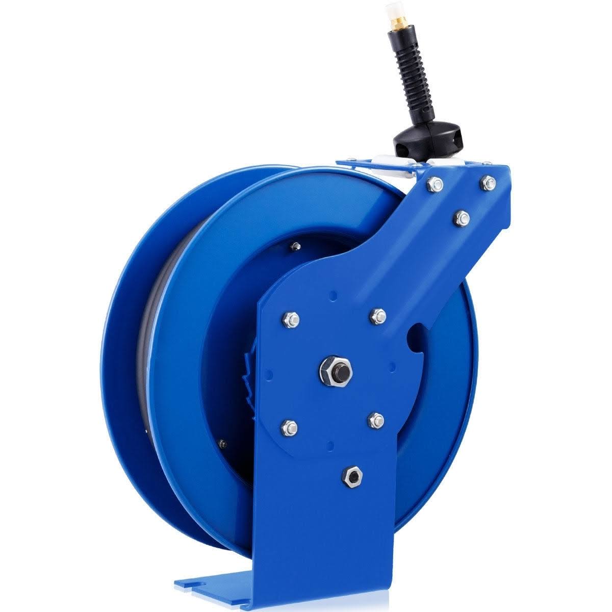 300 PSI 3/8x22 x 25& Auto Rewind Retractable Compressor Hose Reel