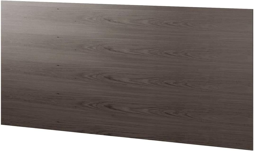 BDI Sequel 6108 Compact Desk Back Panel Charcoal Stained Ash Wood Finish