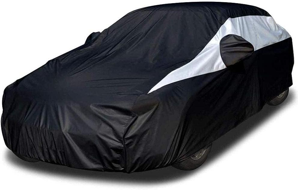 Titan Jet Black Poly 210T Car Cover for Sedans 186-202