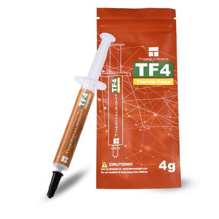 Tf4 (4G) Thermal Conductive Silicone Grease (CPU Cooling Paste / / Thermal Conductivity 9.5 / Notebook Silicone Grease/Graphics Card Thermal Conductive Paste) Pack of 2