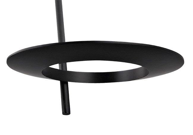 Sonneman 2418.25 - Ringlo 24x22 LED Ceiling Torchiere, Satin Black