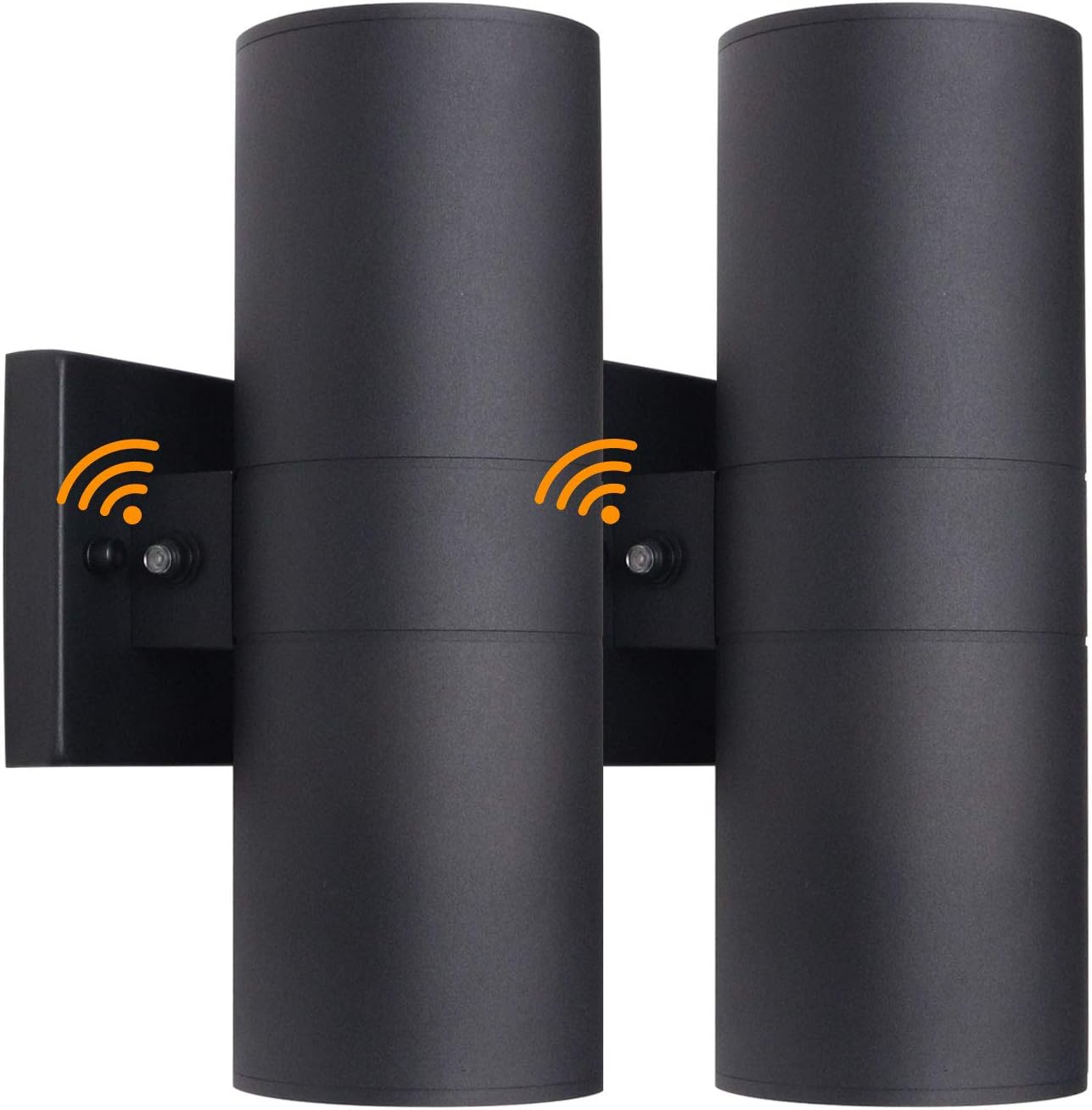 Ankita Dusk to Dawn Sensor Outdoor Wall Lanterns Aluminum Finish Waterproof Super Bright Outdoor Wall Lamp, 100V-277V for Decoration on Door Way, Corridor, Garage, Pack of 2 (E26 Bulbs)