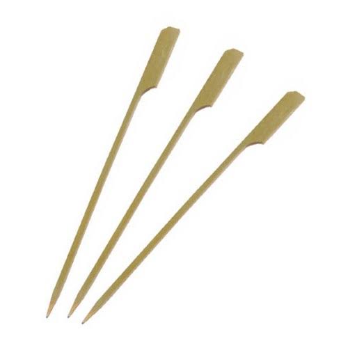 Pack N& Wood 209BBTG120, 5.9-Inch Bamboo Paddle Pick, Green, 2000/СS