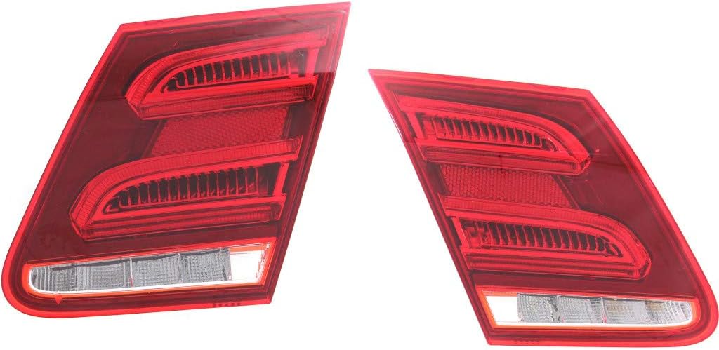 CarLights360: For Mercedes-Benz E300 Back Up Tail Light 2014 Pair Driver and Passenger Side | w/Bulbs | DOT Certified | MB2802107 + MB2803107