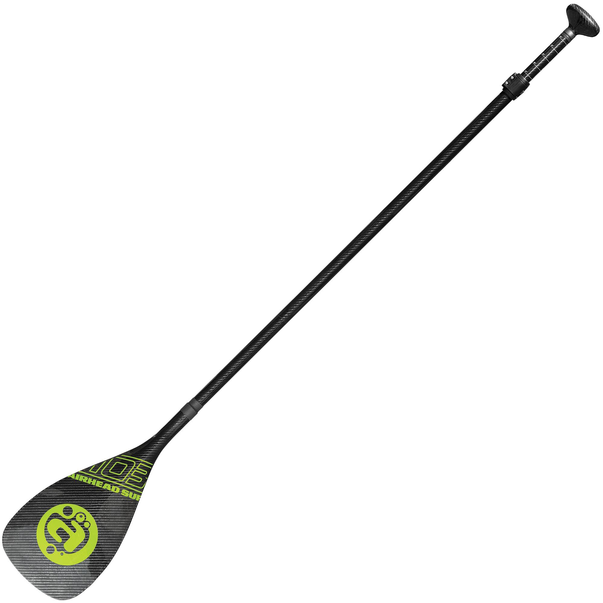 Airhead Sup Carbon Paddle W Bag, 3 PC, 101 Blade, Black