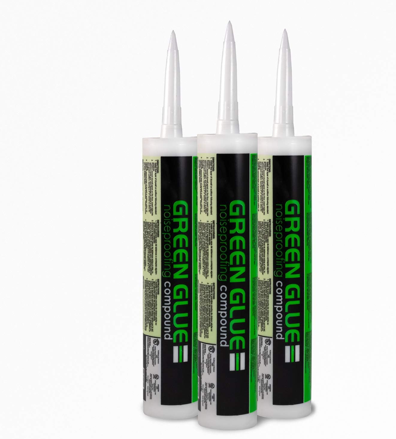 Green Glue Noiseproofing Compound - 3 Pack - 28 oz Tubes