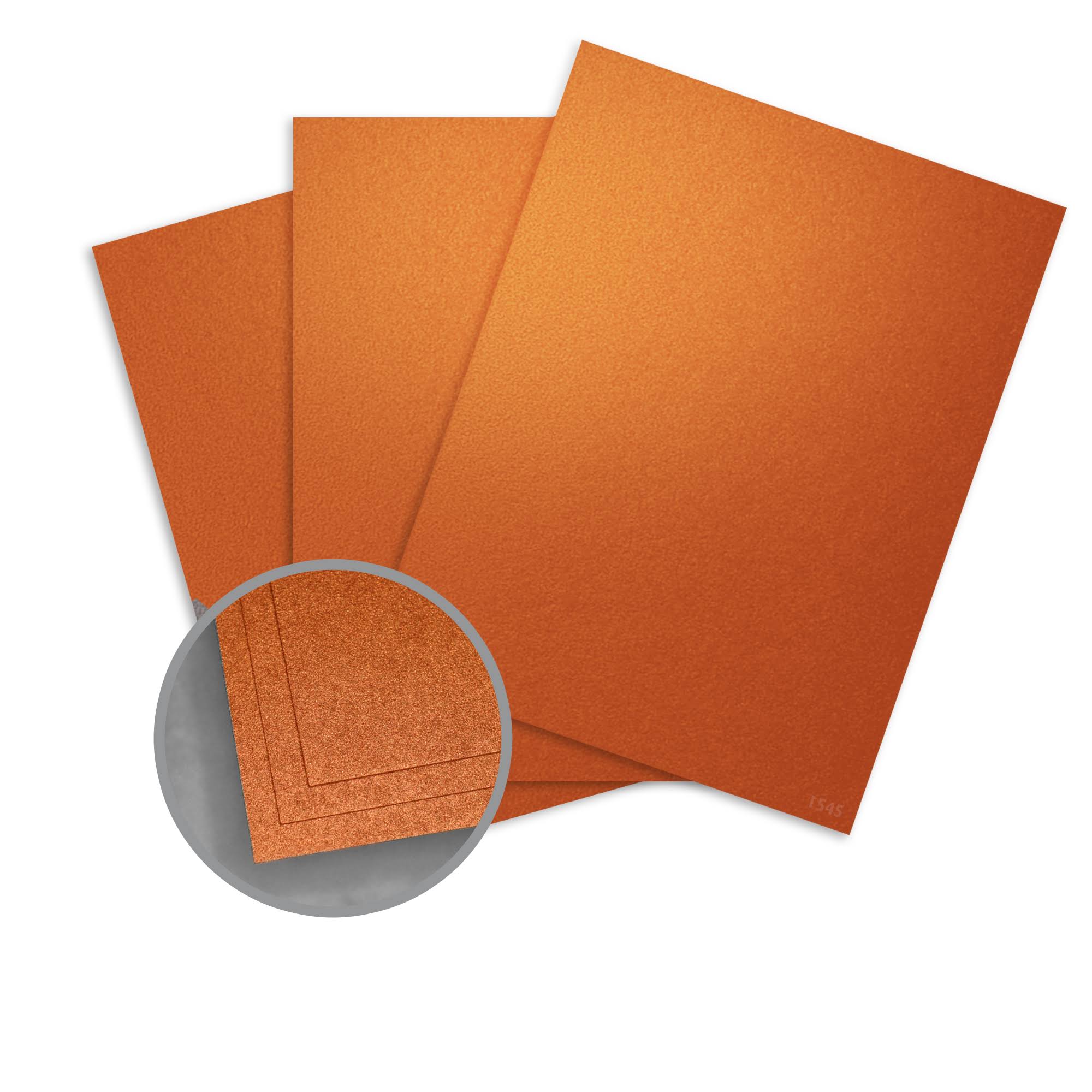 Aspire Petallics Copper Ore Card Stock - 8 1/2 x 11 in 98 lb Cover Metallic C/2S 200 per Package