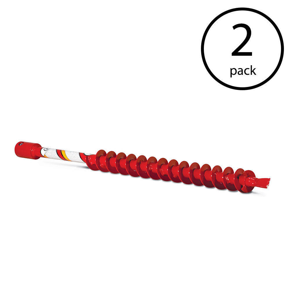 Earthquake 2 inch Earth Auger Fishtail Point Post Bit for Powerhead (2 Pack)