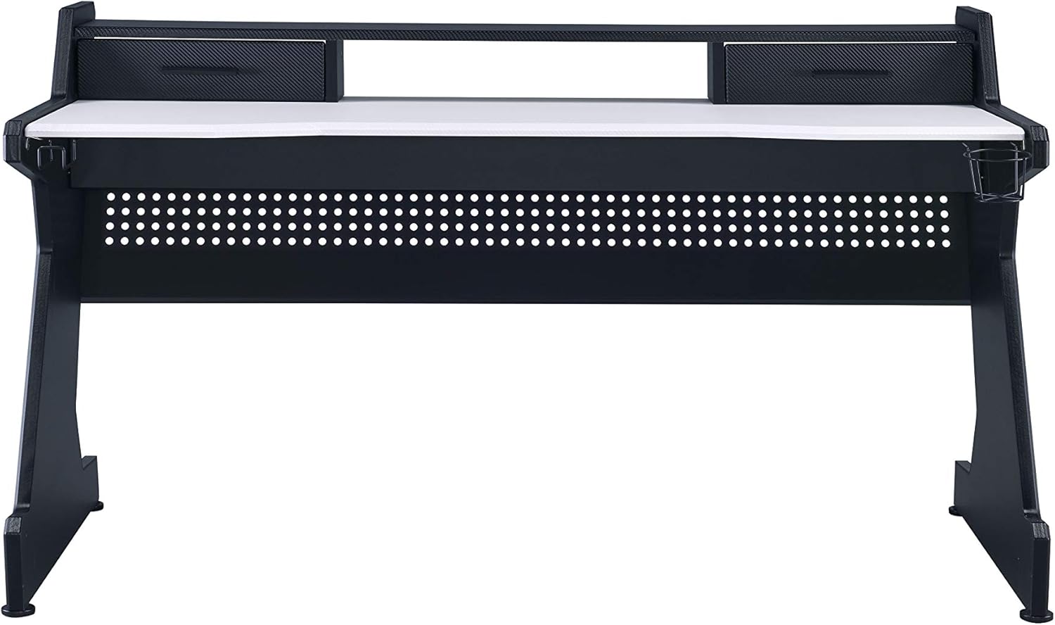 Acme Furniture Bigga Gaming Table, Black & White Finish