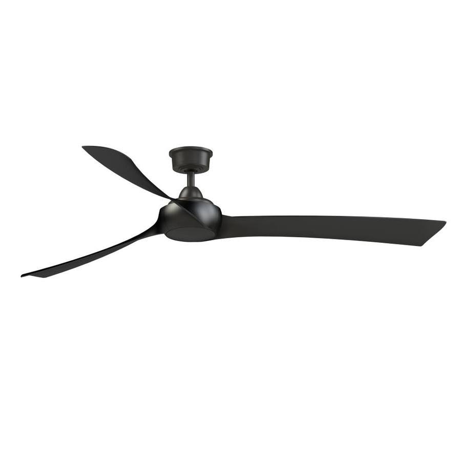 Fanimation Wrap Ceiling Fan - Color: Bronze / Black - Blade Color: Black - FPD8531DZ-72BL