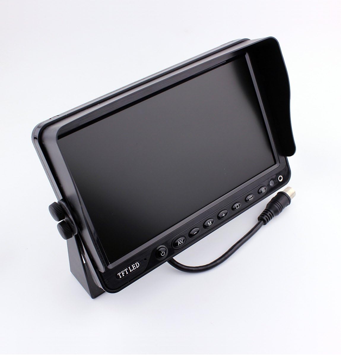 Camnex Backup Rear View Car Truck Camera & Monitor Safety System, 9 inch Digital Quad Splip Screen Monitor, Side View Camera, for Motorhome Truck Van Caravan Trailer Camper Bus RV Combine Harvester