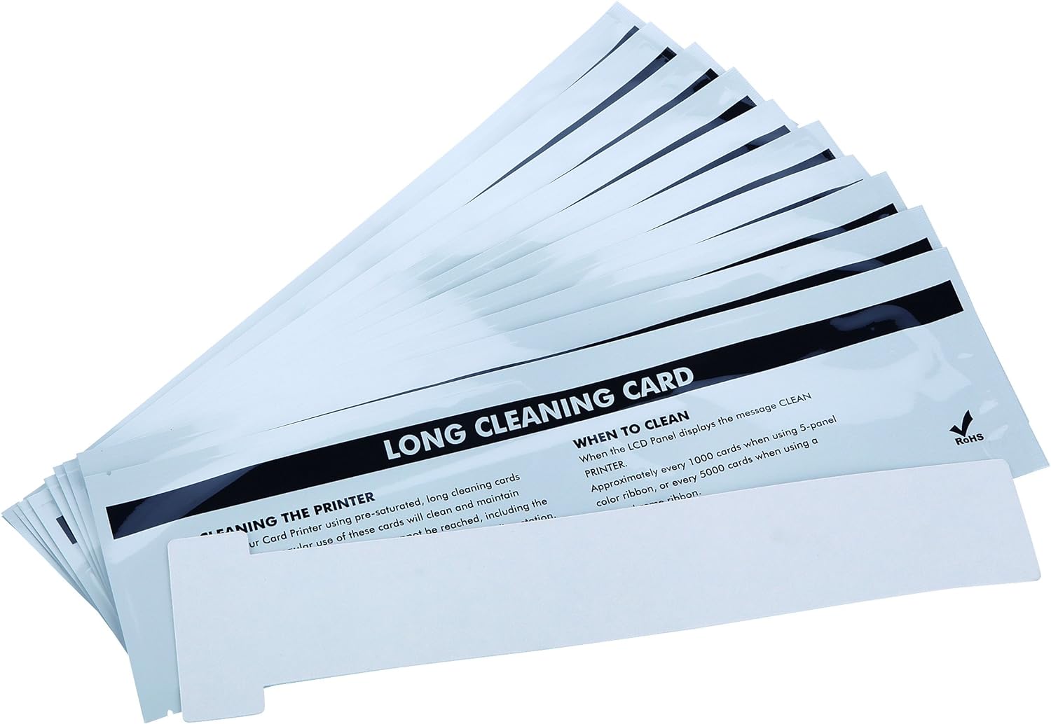 Cleanmo Cleaning Card Kit for Badgy 200/100 ID Card Printer,Pack of 10 Pack of 2