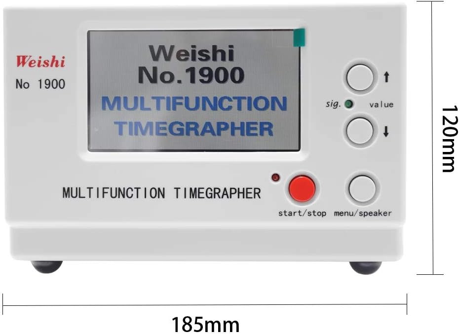 Timegrapher No.1900, Multifunctional Watch Tester, Watch Timing Machine for Watchmaker, Watch Calibration Tool with LCD Screen
