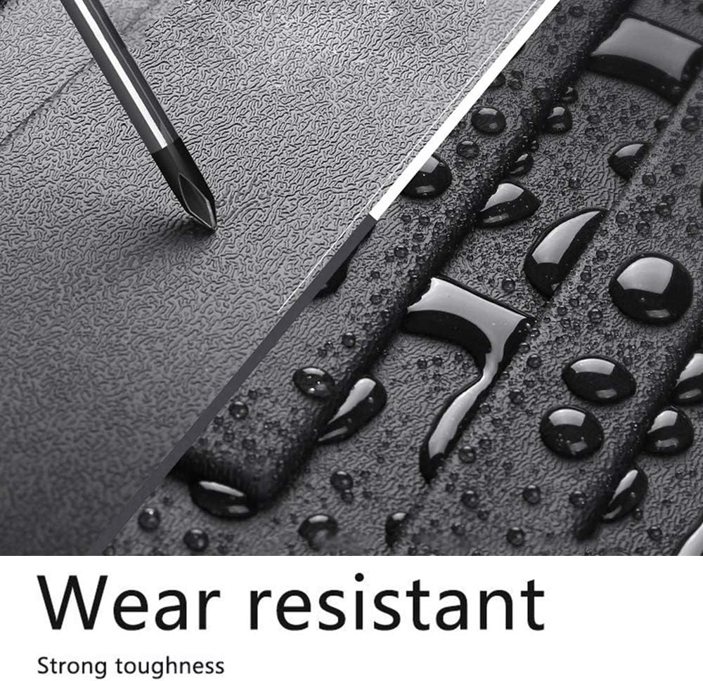 CUMART Rear Trunk Cargo Mat Liner Waterproof Compatible with Ford Escape 2013 2014 2015 2016 2017 2018 2019 2020 Custom Fit Black Pack of 2