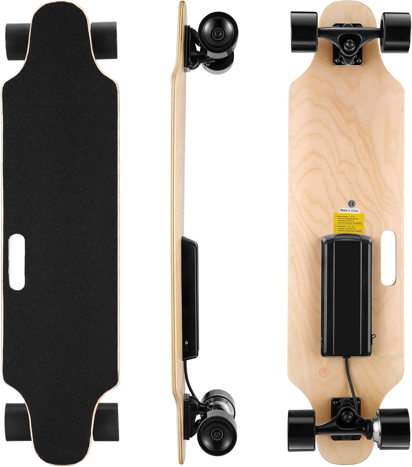 Aceshin 35.4'' 350W Electric Skateboard 8 Layers Maple Motorized Longboard Skateboard 12MPH Top Speed with Wireless Remote Control Best Gift for Adult Teens