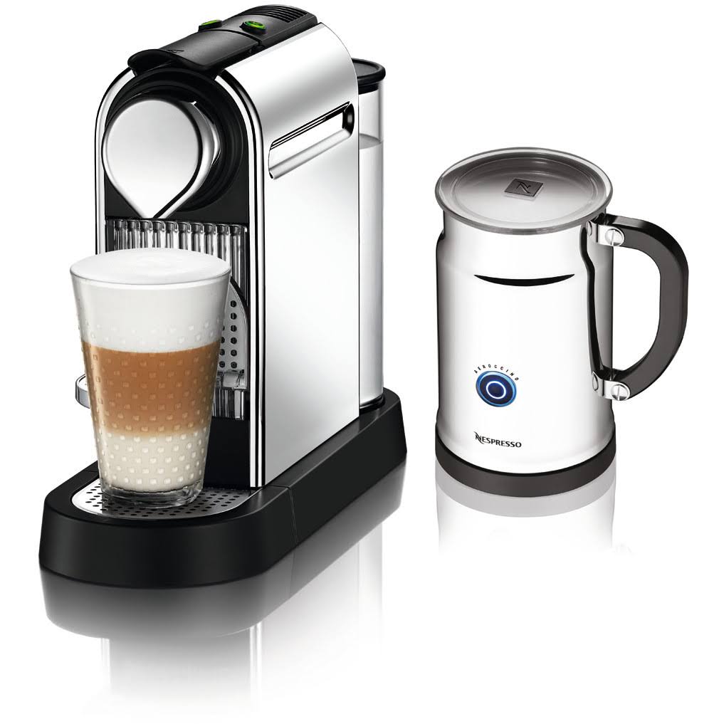 Nespresso C111 CitiZ u0026 Milk Espresso Machine with Aeroccino (Chrome)